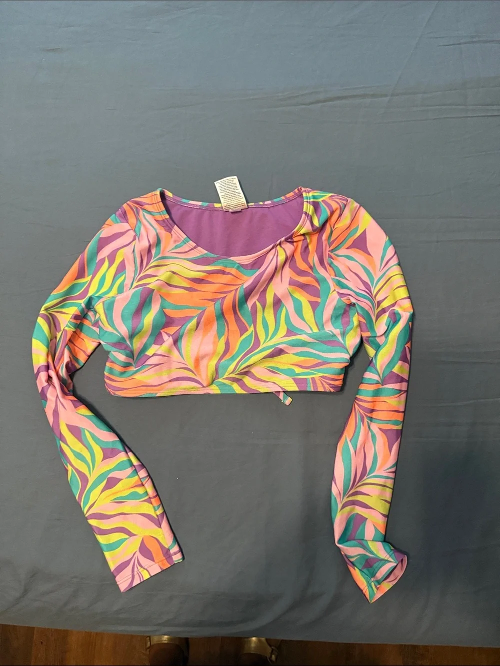 art class Girls Purple Multi-Color Long Sleeve Swim Set